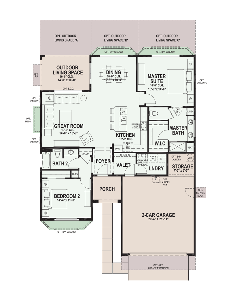 SaddleBrooke Ranch Hermosa Floor Plan SaddleBrooke Ranch Hermosa Floor Plan
