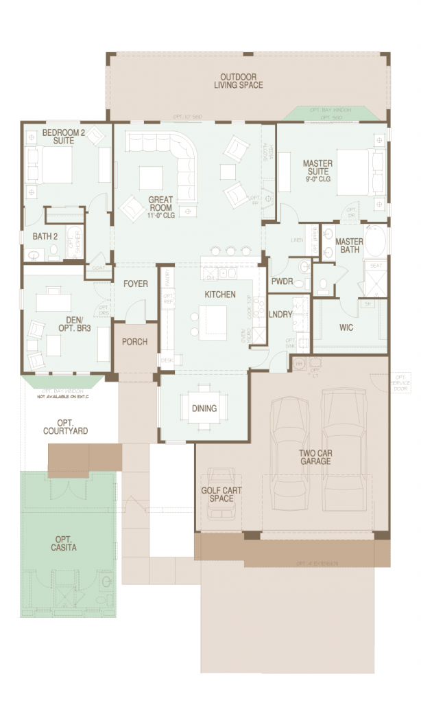 SaddleBrooke Ranch Covina Floor Plan SaddleBrooke Ranch Covina Floor Plan