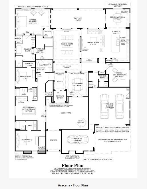 Toll Brothers Los Saguaros Aracena Plan Toll Brothers Los Saguaros Aracena Plan