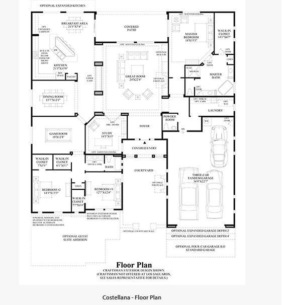 Toll Brothers Los Saguaros Costellana Plan Toll Brothers Los Saguaros Costellana Plan