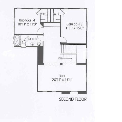 Center Pointe Vistoso Greenlee Floorplan 2n flr