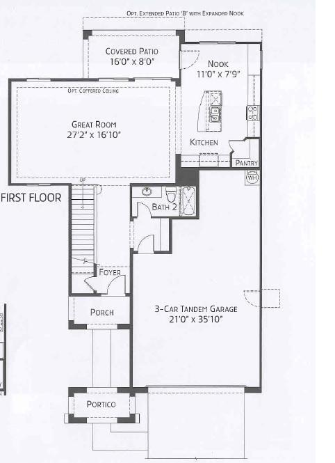 Center Pointe Vistoso Mohave Floorplan 1st Flr
