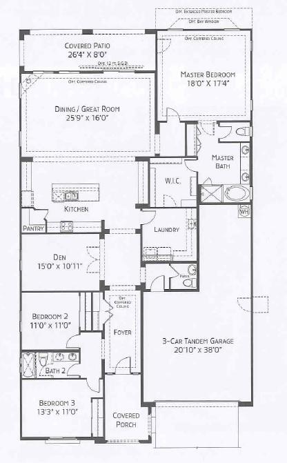 Center Pointe Vistoso Clifton floorplan