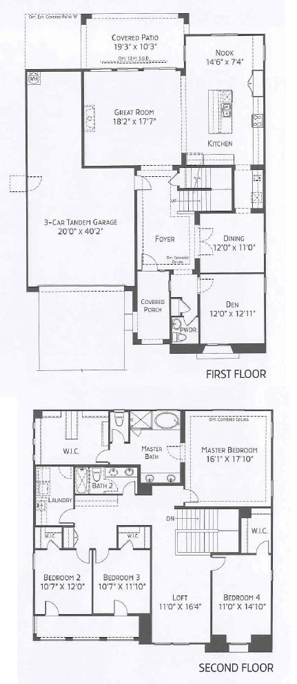 center pointe vistoso page floorplan